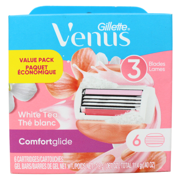 Gillette Venus 6carts Comfortglide Withe Tea